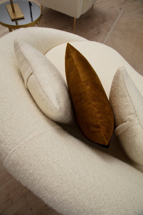 Atelier Del Sofa Eses - Cream Bouclett Sofá de 3 Plazas Crema